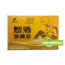 Золотой чай для курящих и употребляющих алкоголь "Канхой Няньхуа Яньцзю" (Cigarette and Alcohol Golden tea) Wansongtang